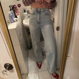 Women's ultra high rise Light Blue Jeans